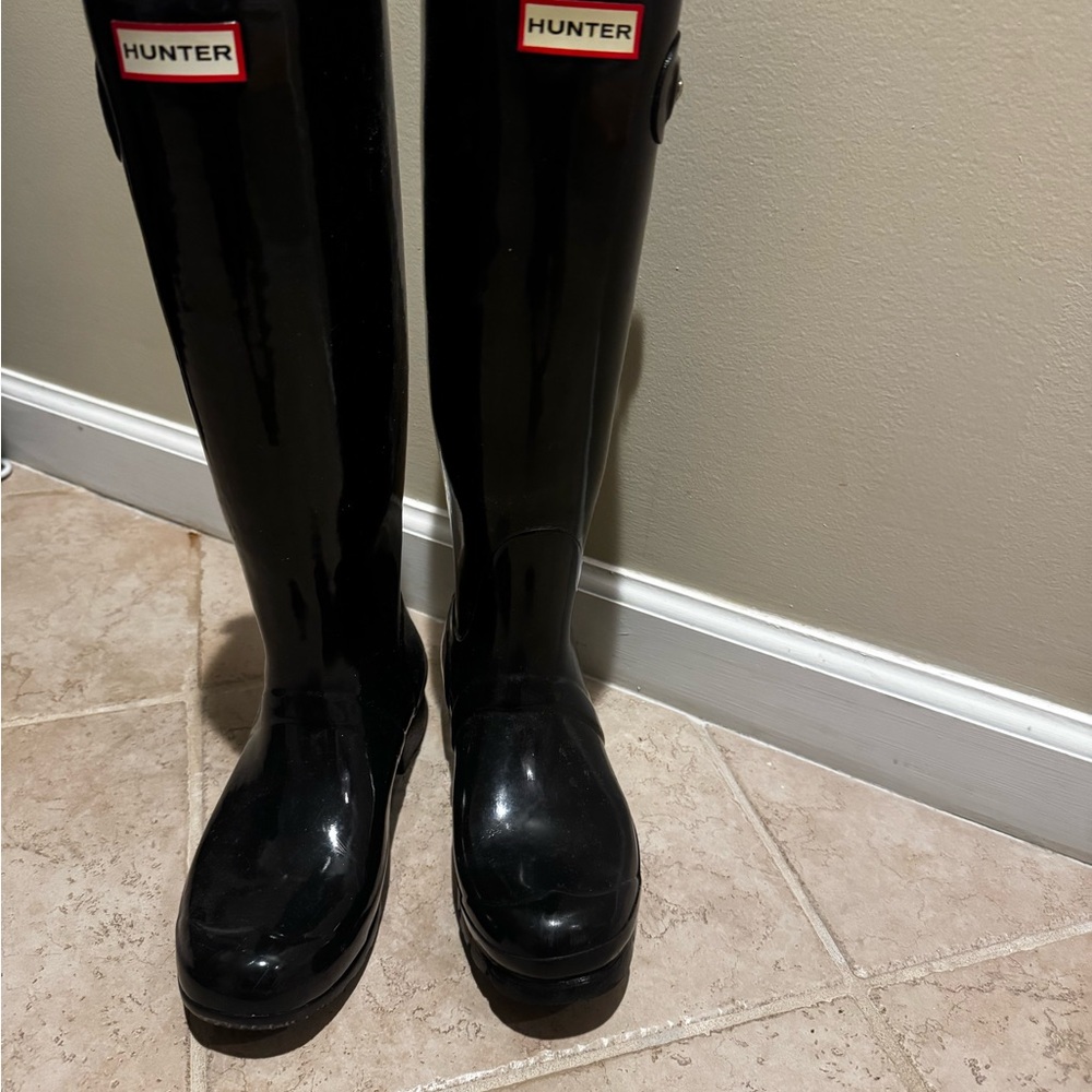 Hunter Tall Black Boots